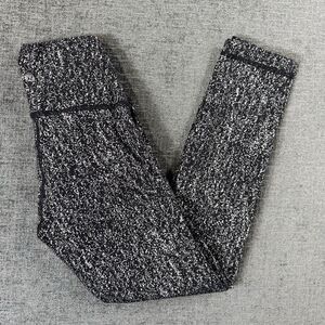 Lululemon Wunder Under Pant (Hi-Rise) Luon Spray Jacquard Black White Size‎ 4